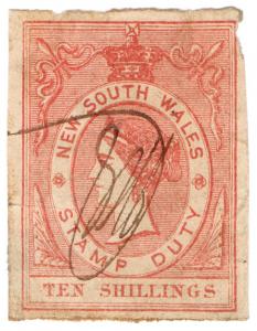 (I.B) Australia - NSW Revenue : Stamp Duty 10/-