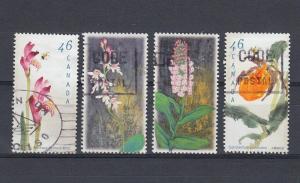 a032 Canada Used #1787 - 1790 Canadian Orchids 1999