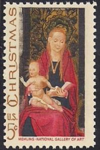 #1336 5 cent Christmas, Madonna mint OG NH VF