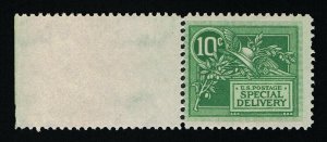 GENUINE SCOTT #E7 F-VF MINT OG NH 1908 GREEN SPECIAL DELIVERY HELMUT OF MERCURY