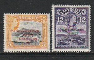 1960 Antigua - Sc 125-6 - MH VF - 2 single - Antigua Constitution