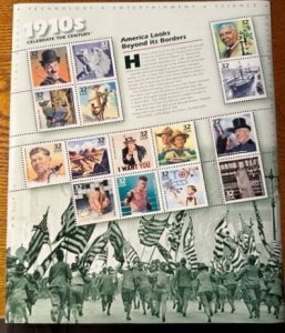 US# 3183 Celebrate The Century 1910's Pane of 15 32c stamps Mint NH