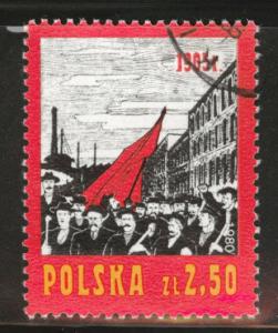 Poland Scott 2387 Used CTO favor canceled flag 1980