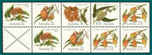Australia 1982 Eucalyptus Flowers, Booklet Pane, MNH #852a,SG870b