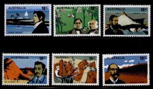Australia 630-5 MNH Explorers