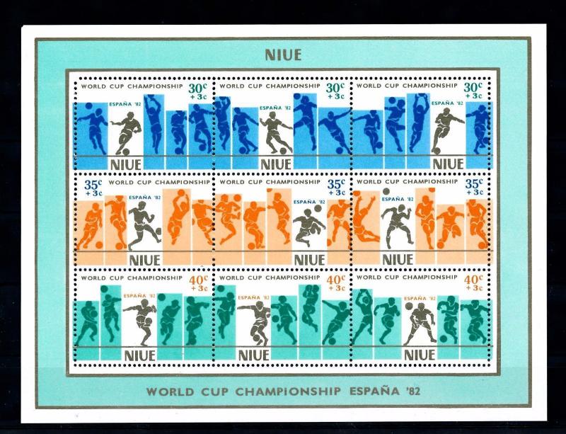 [60604] Niue 1981 World Cup Soccer Football Spain MNH Sheet