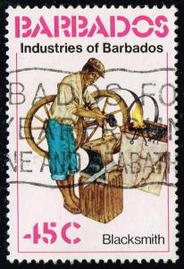 Barbados #485 Blacksmith; Used (0.35)