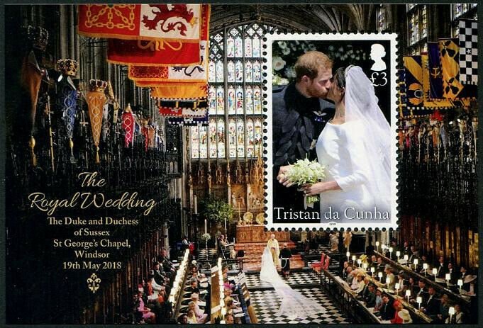 HERRICKSTAMP NEW ISSUES TRISTAN DA CUNHA Sc.# 1142 Wedding Prince Harry S/S