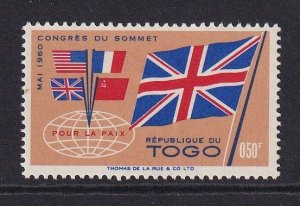 Togo   #382 MNH  1960  British flag 50c