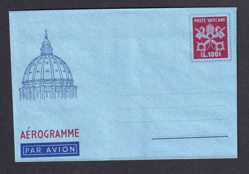 ITALY VATICAN CITY L100 MINT AIR LETTER SHEET €125