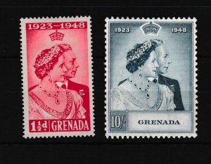 Grenada 1948 Silver Wedding Mint LHM SG166-167 WS45871