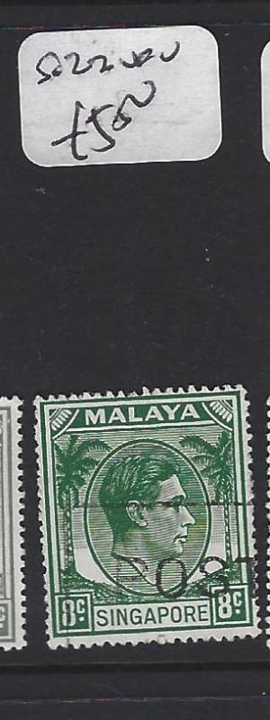 SINGAPORE  (PP1308B)  KGVI  8C    SG 22     VFU