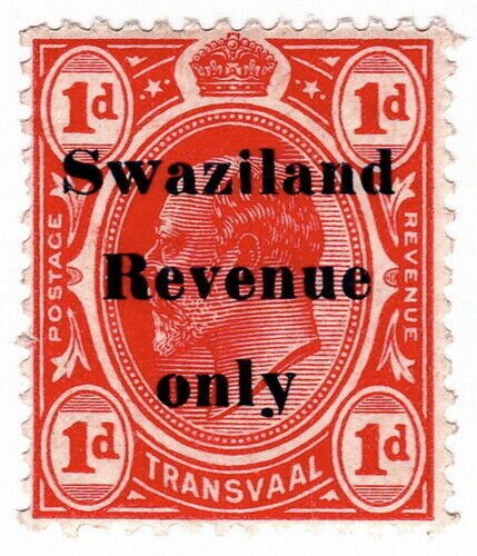 (I.B) Swaziland Revenue : Duty Stamp 1d 