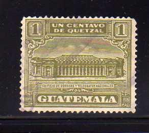 Guatemala RA2 Set U Post Office and Telegraph Building (H)