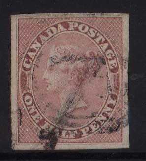 Canada #8 XF Used With #7 Cancel  **With Certificate**