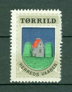 Denmark. Poster Stamp 1940/42. Mnh. District: Torrild. Coats Of Arms.House,Hedge