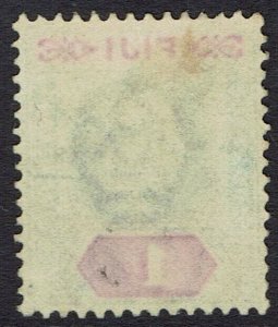 FIJI 1903 KEVII 1/- WMK CROWN CA USED