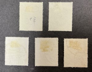 Egypt #92-103 - 1923-1924 complete set of 12 used stamps - King Fuad.
