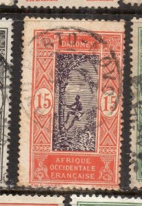 French Dahomey 1920s Early Issue Fine Used 15c. NW-231279