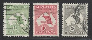 Australia #1 #2 #3 Used VF