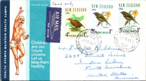 New Zealand, Worldwide First Day Cover, Birds