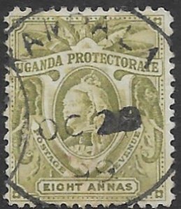 Uganda 74  1898   8 anna   fine used