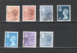 Northern Ireland #MH21, 21a, 23-4, 26-7, 30    VF, Used, CV $5.10  ...  4530038