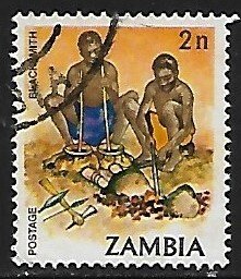 Zambia # 241 - Blacksmith - used.....{BE13}