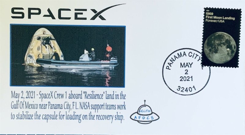 AFDCS SPACEX Dragon Capsule Resilience Return 5-2-2021 Gulf Mexico Panama City