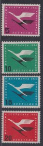 Germany  #C61-C64  MNH  1955  Lufthansa emblem