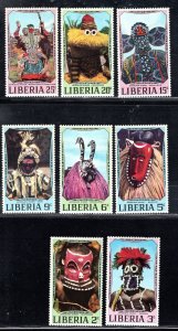 LIBERIA SC# 541-48 FVF/MNH