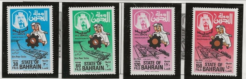 BAHRAIN Sc 210-3 NH issue of 1974 - NATIONAL DAY 