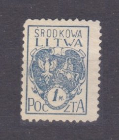 1920 Lithuania Srodkowa 2 Coat of arms