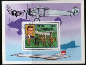 Empire Centrafricain 1977 Charles Lindbergh Spirit of Louis Aviation Famous F...