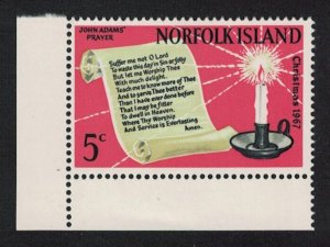 Norfolk Christmas SW Corner 1967 MNH SC#115 SG#92