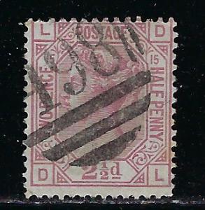 Great Britain Scott # 67, used, plate # 15/DL