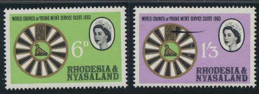 Rhodesia & Nyasaland SG 48/49 Sc# 189/90  MNH Mens Service Clubs  see detail