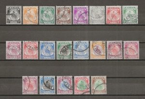 MALAYA/NEGRI SEMBILAN 1949/55 SG 42/62 USED Cat £160