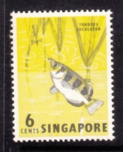 Singapore 1962 Sc 56 Fish 6c MH