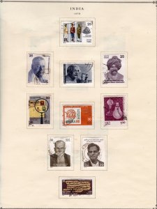 India Stamp Collection on pages   ......see details below