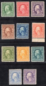 MOMEN: US STAMPS #331-341 MINT OG H VF LOT #77010*