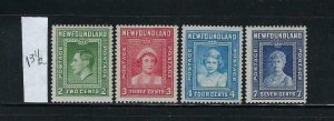 NEWFOUNDLAND SCOTT #245-248 1938 ROYALS- PERF 13 1/2 -MINT HINGED