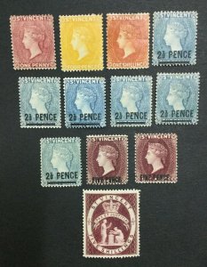 MOMEN: ST VINCENT SG # MINT OG H LOT #198554-6134