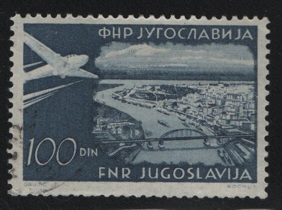 YUGOSLAVIA, C42, USED, 1951, AIR POST STAMPS