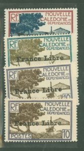 New Caledonia #219/221-2 Unused