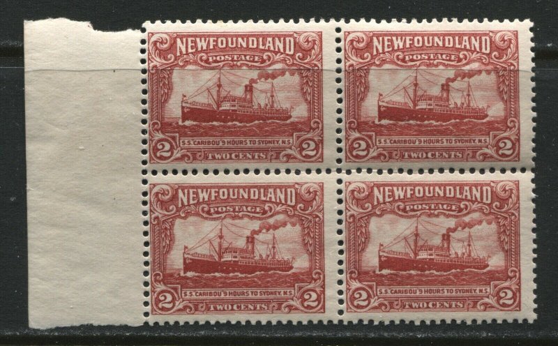 Newfoundland 1928 2 cent block of 4 unmounted mint NH