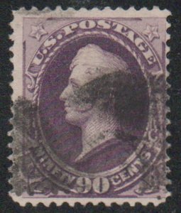 USA #218 Fine+, cork cancel, vivid color! Retails $225