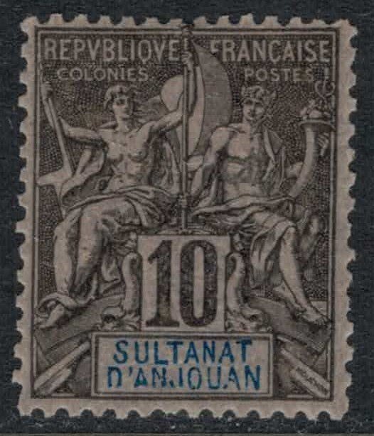 Anjouan #5*  CV $11.50 VF+ stamp