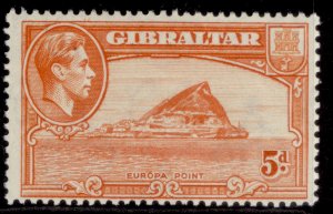 GIBRALTAR GVI SG125c, 5d red-orange, NH MINT.