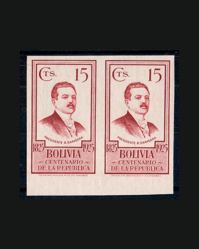 VINTAGE: BOLIVIA 1925 SCOTT #152-54 $180 LOT #9211